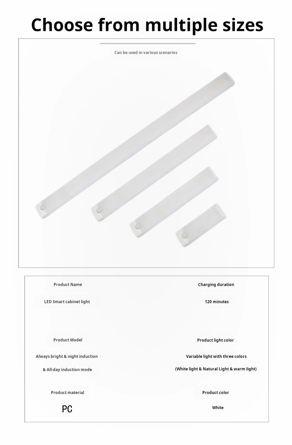 Motion Sensor LED Light — Magnetic, Rechargeable, No Wiring Needed