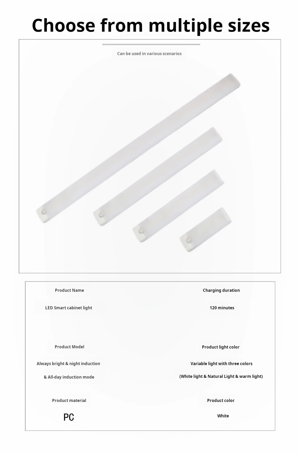 Motion Sensor LED Light — Magnetic, Rechargeable, No Wiring Needed