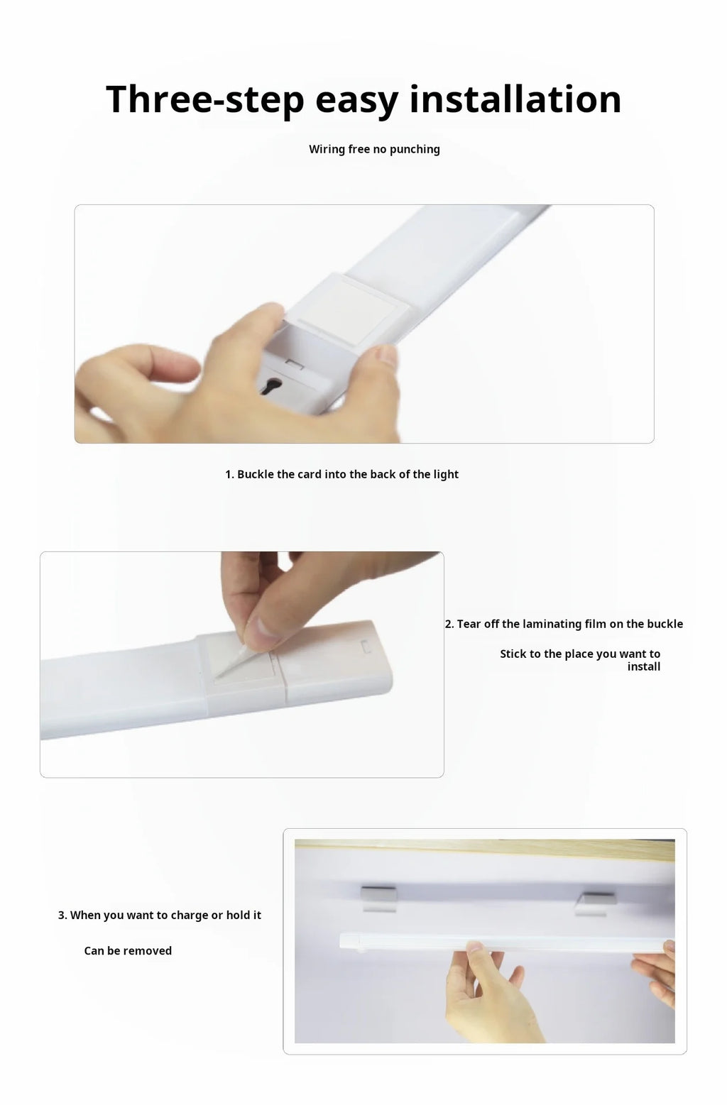 Motion Sensor LED Light — Magnetic, Rechargeable, No Wiring Needed